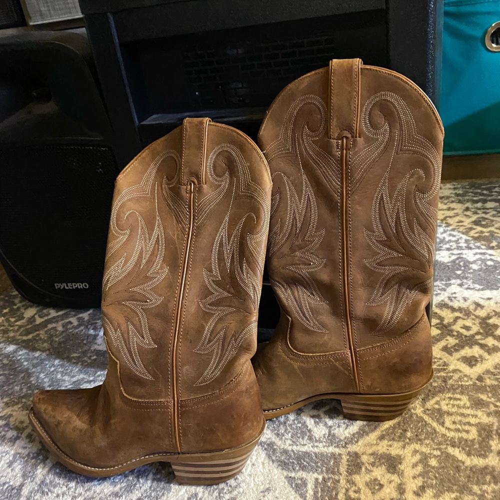 Durango leather cowboy/girl boots sz 6.5